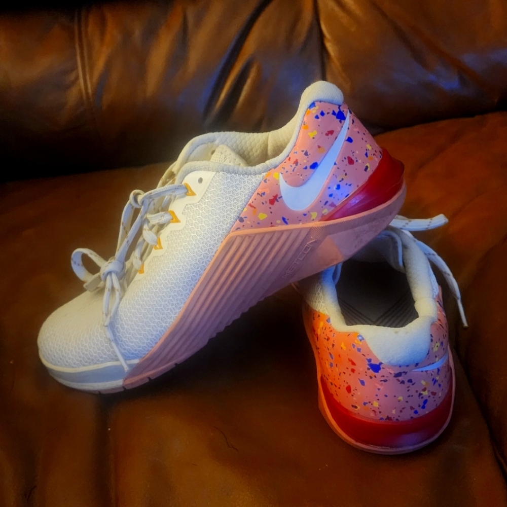 (WMNS) Nike Metcon 5 AMP Pink Quartz CD4950-060 2019 womens SZ 9 rated 9/10 RARE